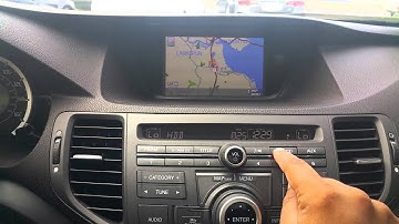 How to use HDD setup in 2011 Acura TSX Tech