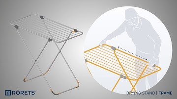 Drying stand Frame, how to fold and unfold - from Rörets