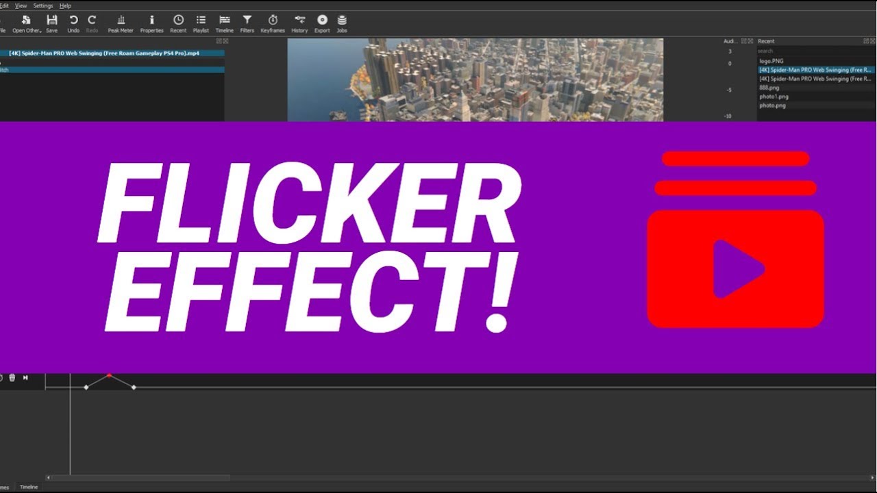 Flicker Effect in Shotcut (easy!) YouTube