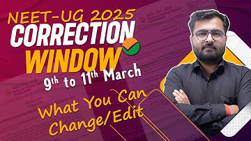 NEET UG 2025 Correction Window OPEN | NTA Latest UPDATE! 🚨