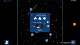 Having some fun on a private server,nebulous gameplay