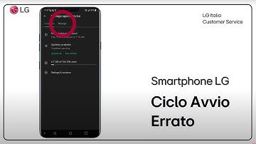Smartphone LG | Risoluzione dei problemi - Ciclo di avvio errato