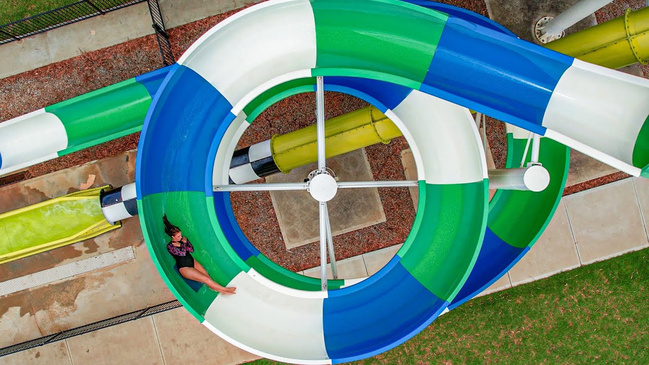 FeetFirst MAT Water Slide at Marion Outdoor Pool Adelaide YouTube