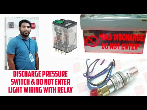 Fire Suppression system : How to terminate DPS & Do not Enter cable  with 24v DC relay?