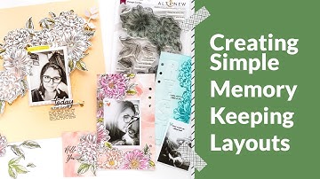 Memory Keeping featuring Vintage Garden Stamp set - Altenew DT