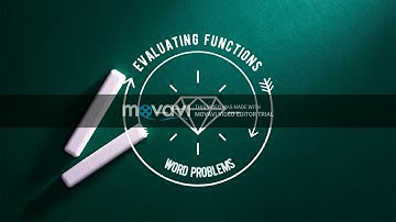 Evaluating Functions Word Problems (Video Tutorial)