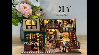 'Old Movie' Loft | DIY Miniature Dollhouse Crafts | Relaxing Satisfying Video