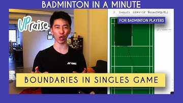 Explaining the Boundaries in a Badminton Singles Game