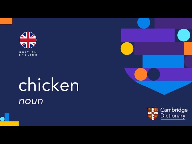 Cómo se pronuncia CHICKEN en inglés?