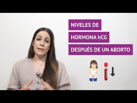 ¿Qué ocurre con los niveles de hormona beta hCG después de un aborto?