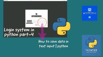 How to save data from entries in Tkinter || Python || Creating a login system in python