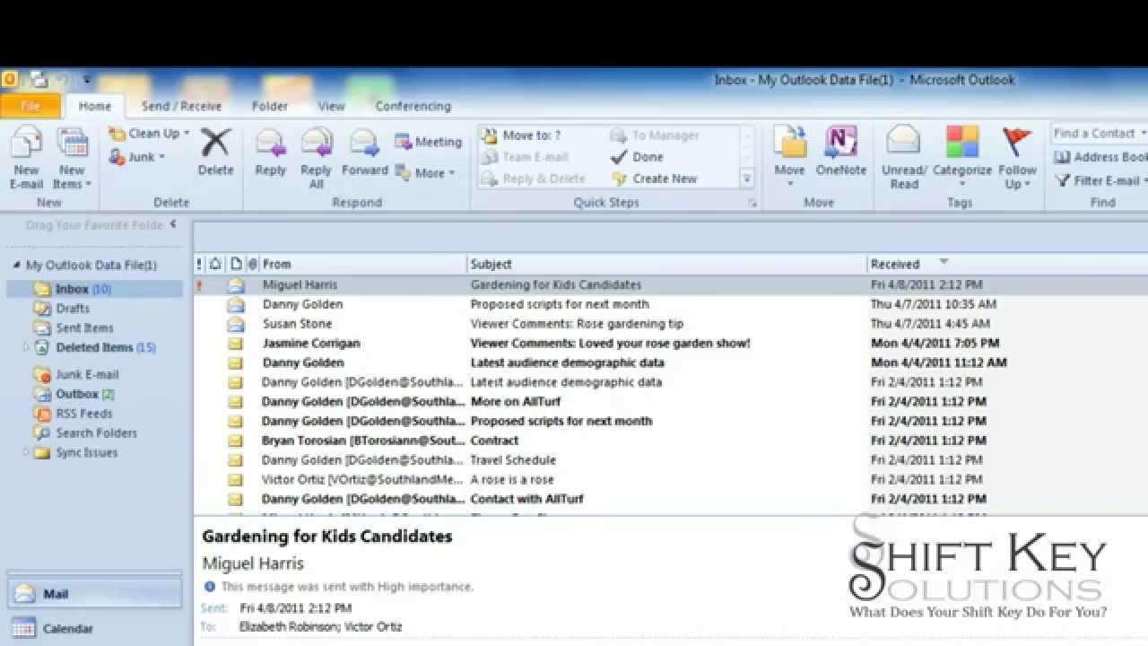 how to find sent mail in outlook