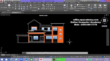 Front Elevation | How to make elevation in autoad