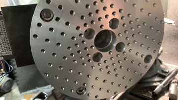 Arduino 4th axis part 2 pallet plate finish machining complete.