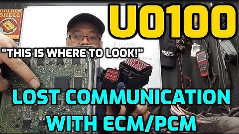 FIX U0100 LOST COMMUNICATION WITH ECM/PCM "A"