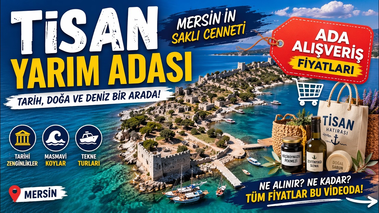 Tisan Adası | Fiyatlar | Gezilecek Yerler | Buraya Gitmeden Mutlaka İzle #tisan #mersin #silifke
