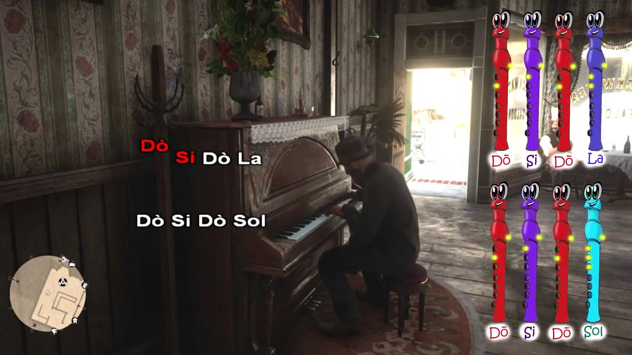 In the Saloon - Red Dead Redemption 2 , Flauta Dulce, Flauto dolce, Flute, Recorder song