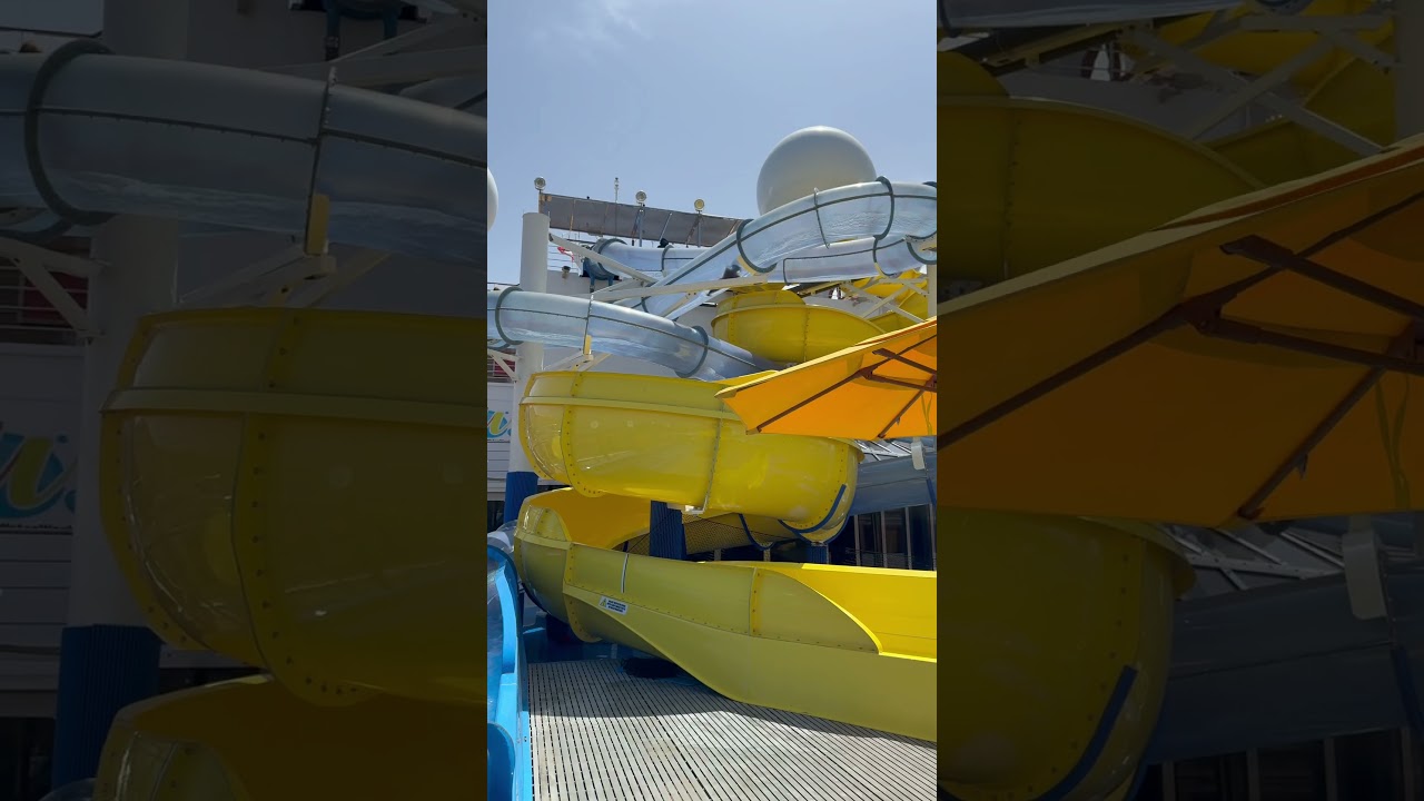NEW ADDITION! Carnival Valor New Water Slides! #cruiseship #carnivalcruise #familyfun #shorts