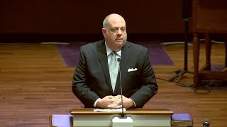 Governor Larry Hogan Speaks at Detective Sean Suiter's Service