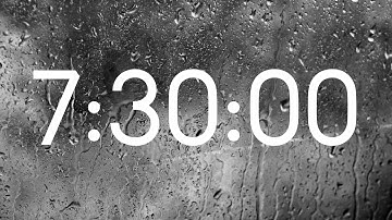 7-Hour 30-Minute Timer with Rain Sounds ASMR + Alarm Clock