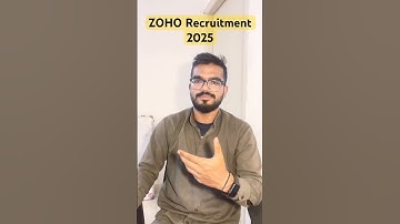 ZOHO Recruitment voor software engineers #zoho #itjobs #recruitment