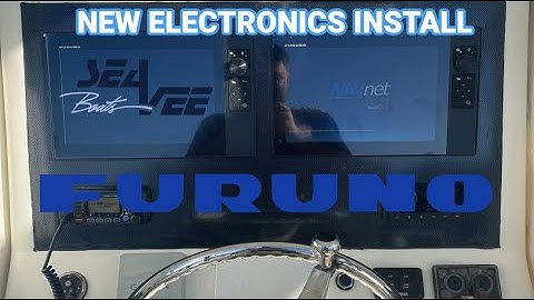New Furuno Electronics Installed on SeaVee 32 with custom acrylic dash panel.