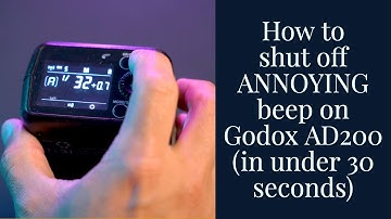 How to shut off annoying beep on Godox Flashpoint AD200