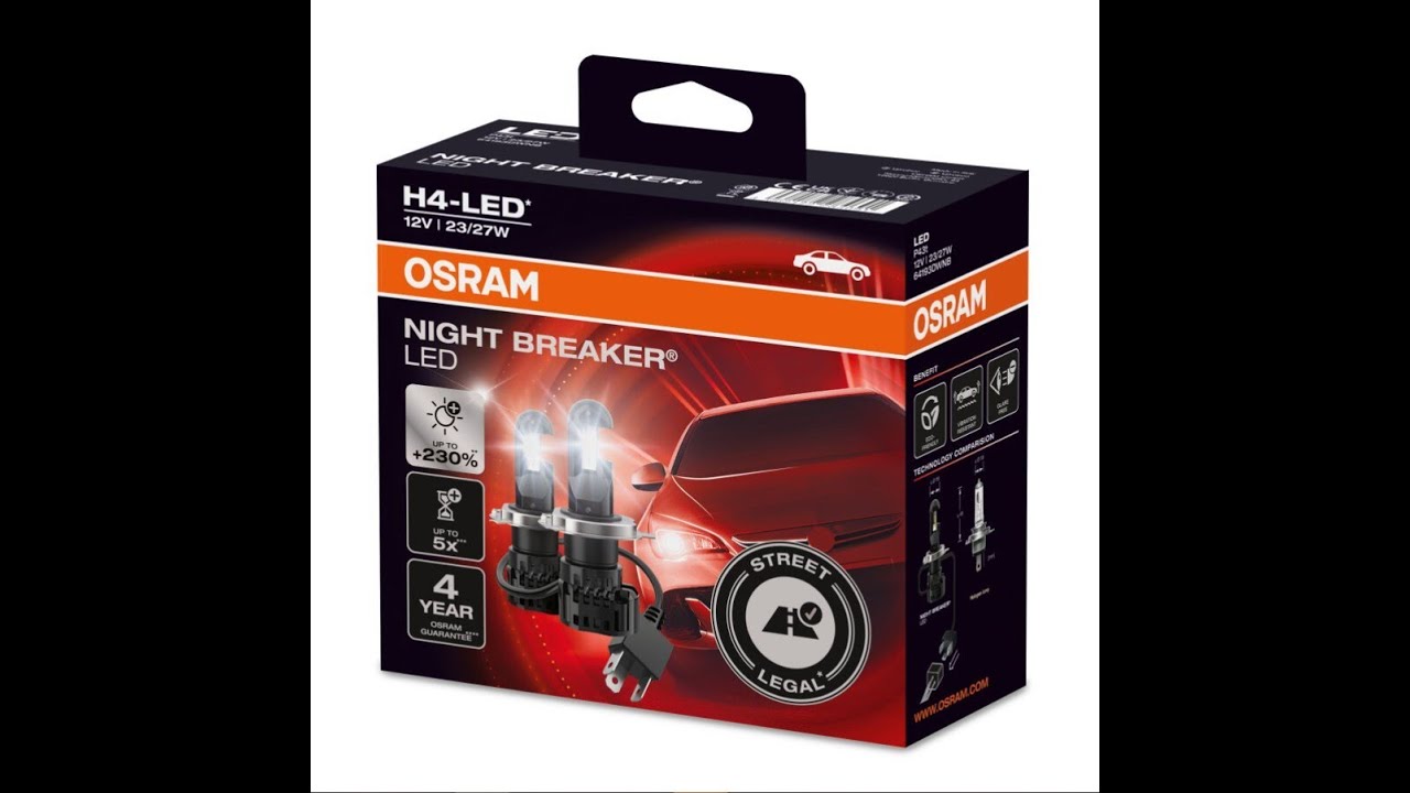 Lampadine LED OSRAM Night Breaker omologate per uso su strada 