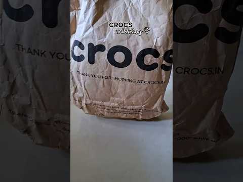 CROCS unboxing ✨️📦  #crocs #unboxing #fashion #trending