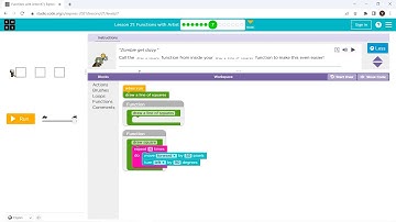 L21-7 |Code.org | Express-2021 | Lesson 21:  Functions with Artist | level 7