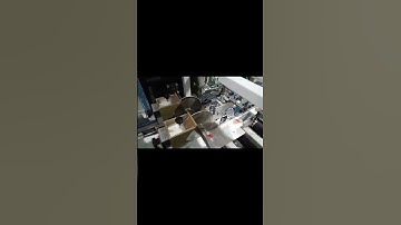 Crash Lock Bottom Folder Gluer In Customer Factory #foldergluermachine #machine #shorts