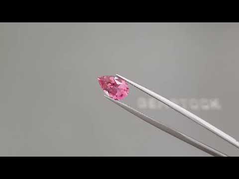 Розовый рубеллит в огранке груша 2,37 карата, Нигерия Видео  № 2