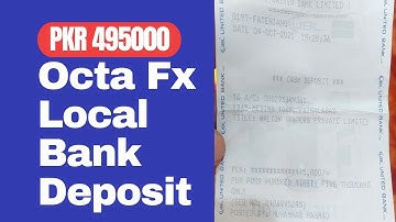 How To Deposit In Octafx From Pakistan Using Local Bank