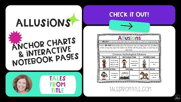 Greek Mythology Allusions Anchor Charts & Interactive Notebook Pages