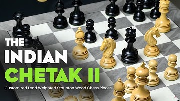 Indian Chetak II Luxury Staunton Chess Pieces | Chessbazaar®