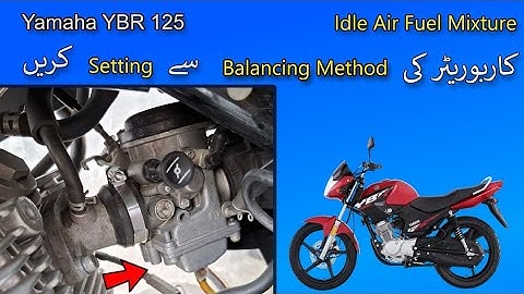 How to adjust Carburetor Idle Mixture Of Yamaha YBR125
