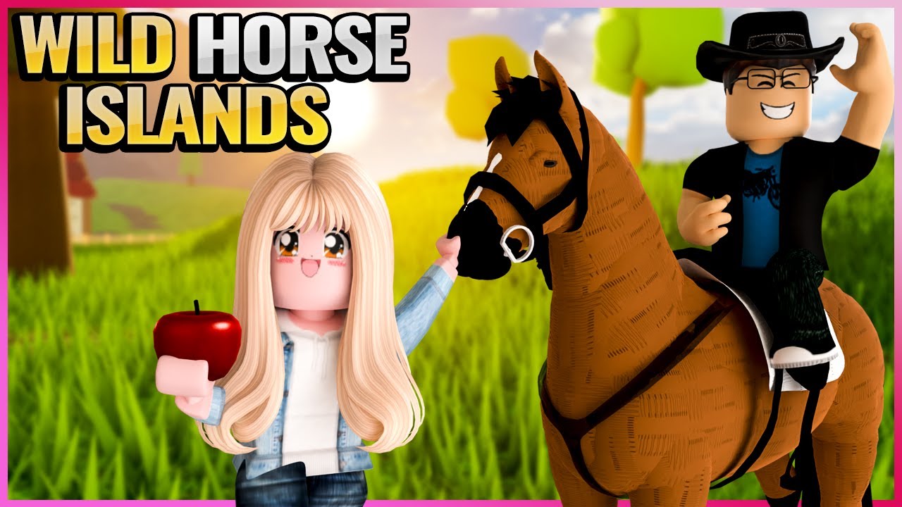 FIZ UMA CORRIDA DE CAVALOS NO ROBLOX - WILD HORSE ISLANDS 