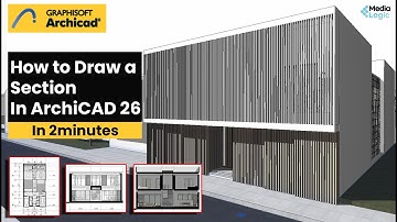 ArchiCAD26 How to Draw Sections in ArchiCAD in 2min #archicad26 #graphisoft #bim #howto #cad