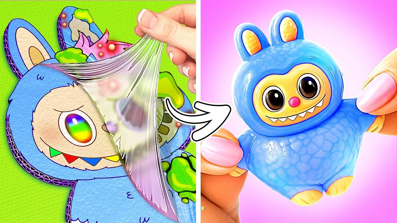 LABUBU MINI Colorful Party gashapon ラブブ 🌈 POP BEAN LABUBU Gashapon Machine & MINI Colorful Party