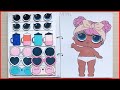 THAY QUẦN ÁO THỜI TRANG BÚP BÊ BẤT NGỜ - L.O.L surprise doll dress up, quiet book (ChimXinh channel)