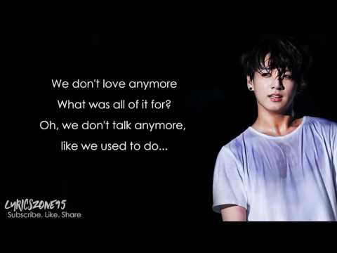 BTS Jungkook - We Don't Talk Anymore / Cover [Lyrics]