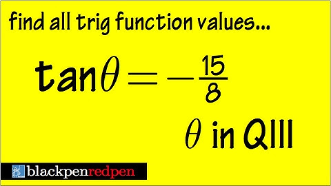 Find all trig function values based on a given one, ex1