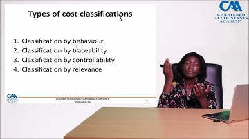 Cost classification 1