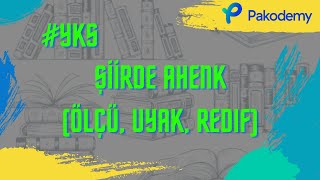 Şi̇i̇rde Ahenk Ölçü, Uyak, Redi̇f Ayt Edebi̇yat Yks