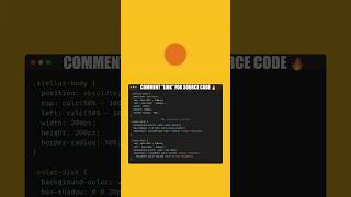 Solar Eclipse Animation Using HTML & CSS 🌑