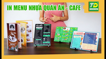 ✅Địa Chỉ Làm Menu Nhựa Giá Rẻ Toàn Quốc - Siêu đẹp - Nhanh Chóng🔥