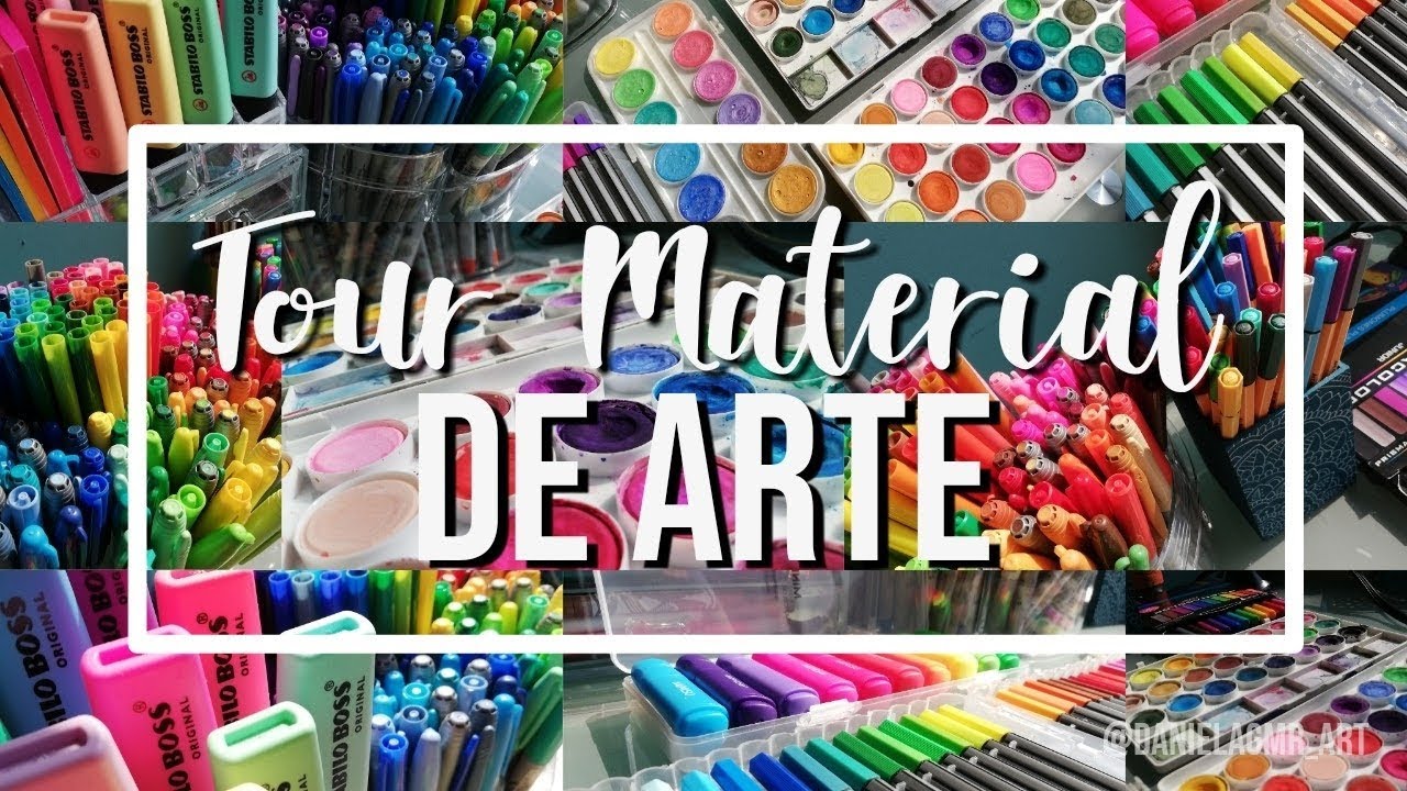 TOUR POR MIS MATERIALES DE ARTE - DanielaGmr Art