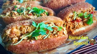 Ramadan Snacks | Bakery Style Chicken Bun Sandwich