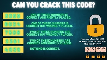 Can you Crack this 4 digit Code? #sharpyourmathscrack #crackthecode