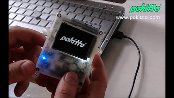 Pokitto running Blob Attack by Team A.R.G.